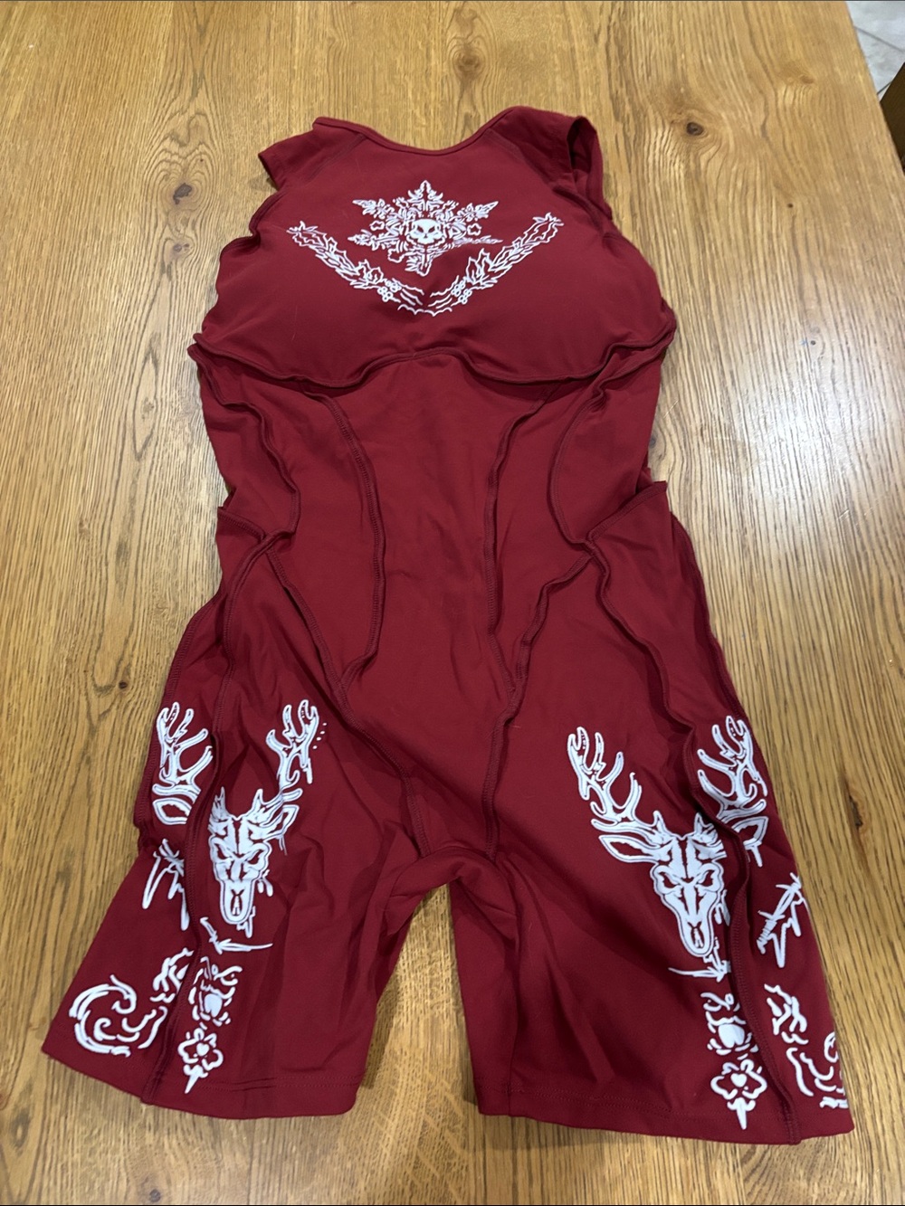 One-Piece red bodysuit
